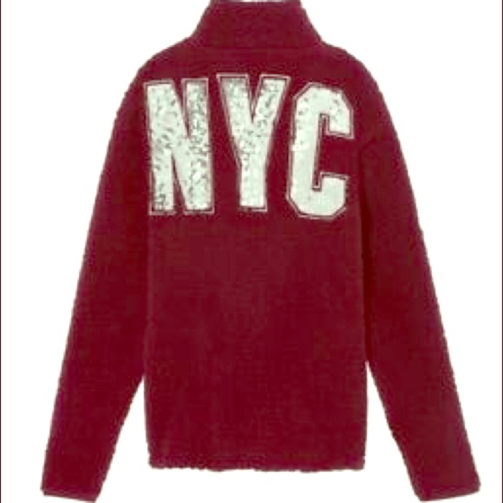 Victoria secret pink Sherpa NYC jacket